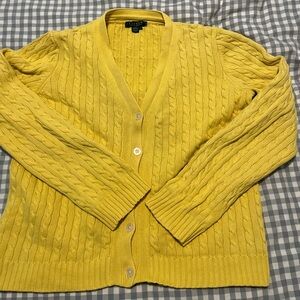 Yellow Lauren Ralph Lauren cardigan